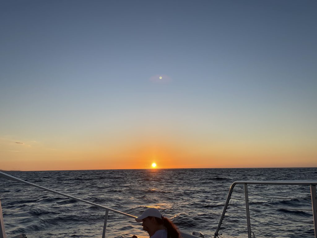 Sunset off Waikoloa, on the Spirit of Aloha